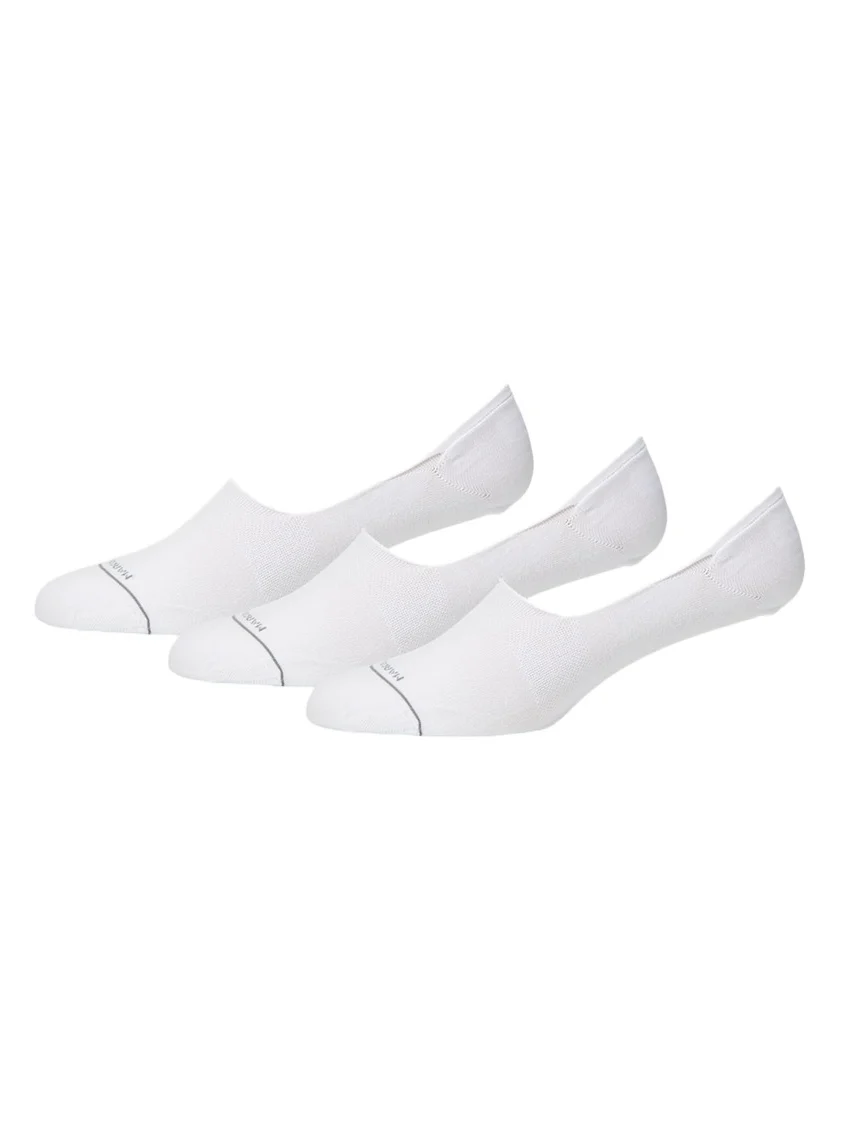 Marcoliani Men's Invisible Touch 3-Pack No-Show Cotton Socks