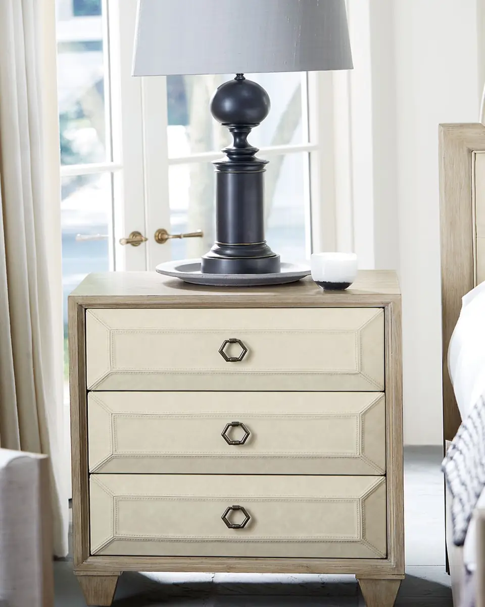 Bernhardt Santa Barbara Fabric-Trim Small Night Stand | Thumbnail 2