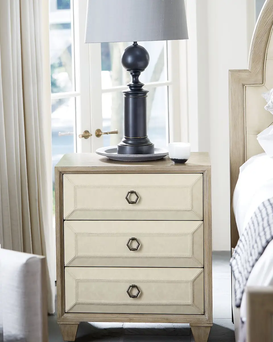 Bernhardt Santa Barbara Fabric-Trim Small Night Stand | Thumbnail 3