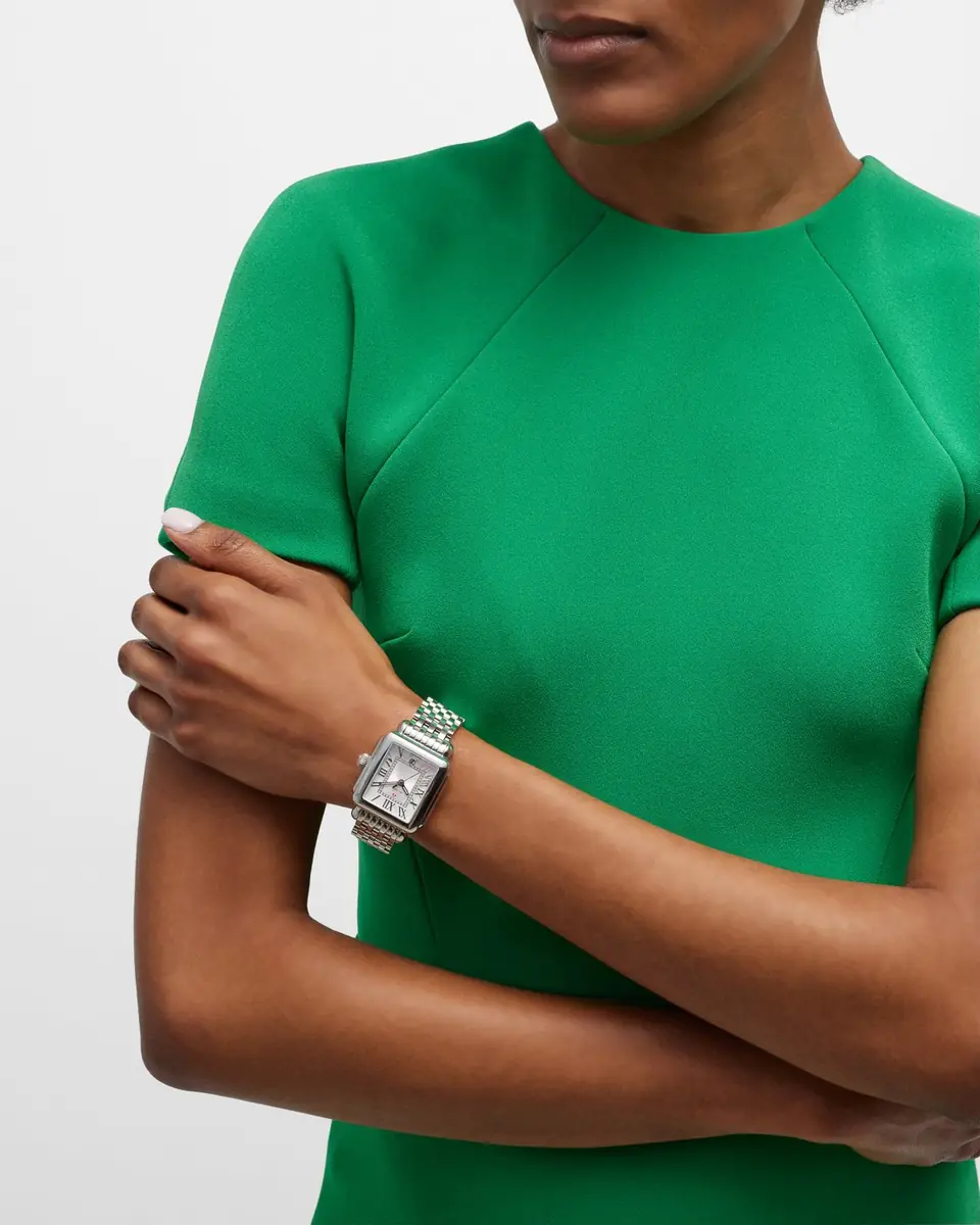 Michele Deco Madison Diamond-Dial Watch | Thumbnail 4