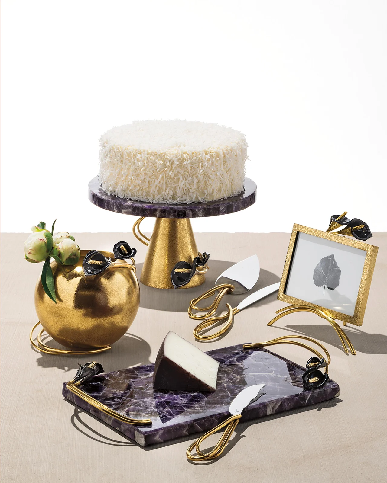 Michael Aram Calla Lily Cake Knife Server Set