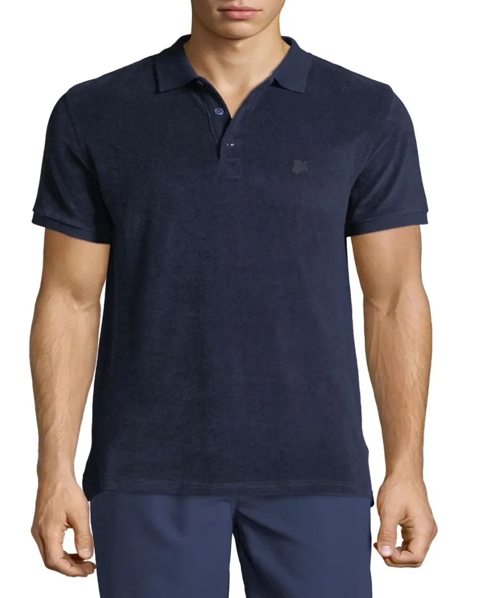 Vilebrequin Men's Terry Knit Polo Shirt | Thumbnail 2 Vilebrequin Men's Terry Knit Polo Shirt | Thumbnail 2