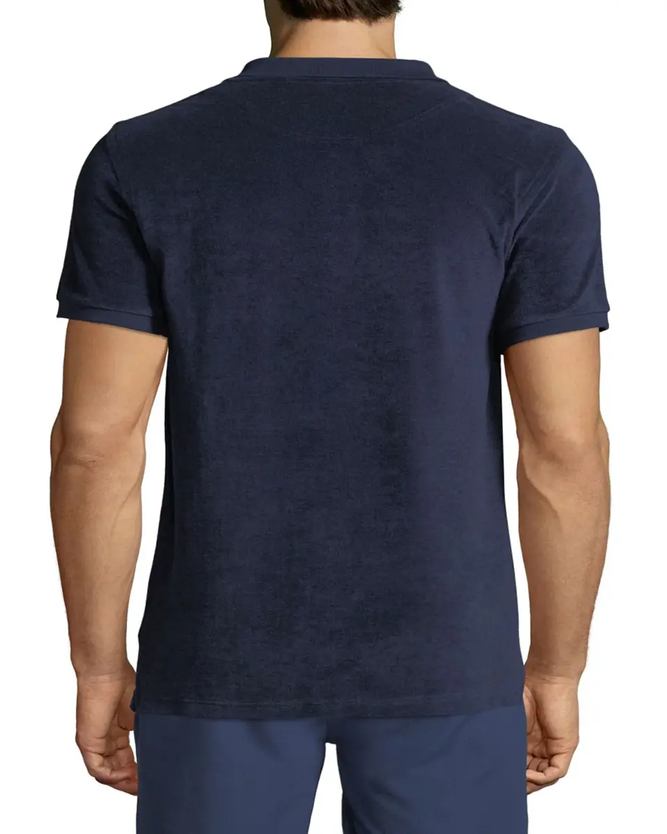 Vilebrequin Men's Terry Knit Polo Shirt | Thumbnail 3 Vilebrequin Men's Terry Knit Polo Shirt | Thumbnail 3