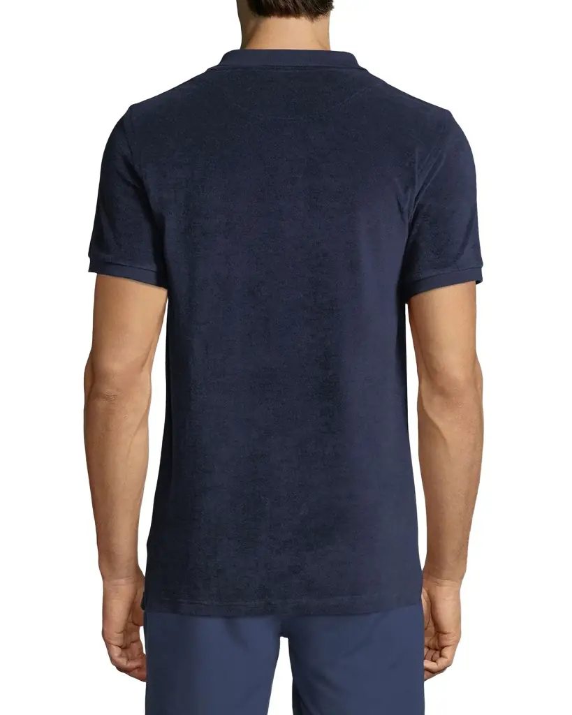 Vilebrequin Men's Terry Knit Polo Shirt | Image 1 Vilebrequin Men's Terry Knit Polo Shirt | Image 1