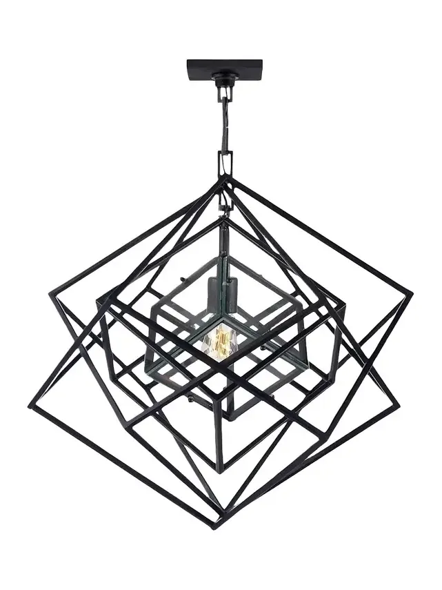Visual Comfort Signature Cubist Small Chandelier By Kelly Wearstler