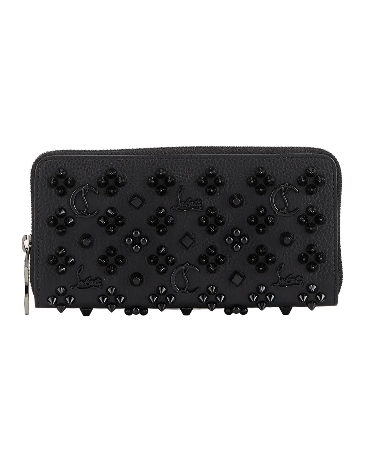 Christian Louboutin Panettone Wallet in Leather with Loubinthesky Spikes