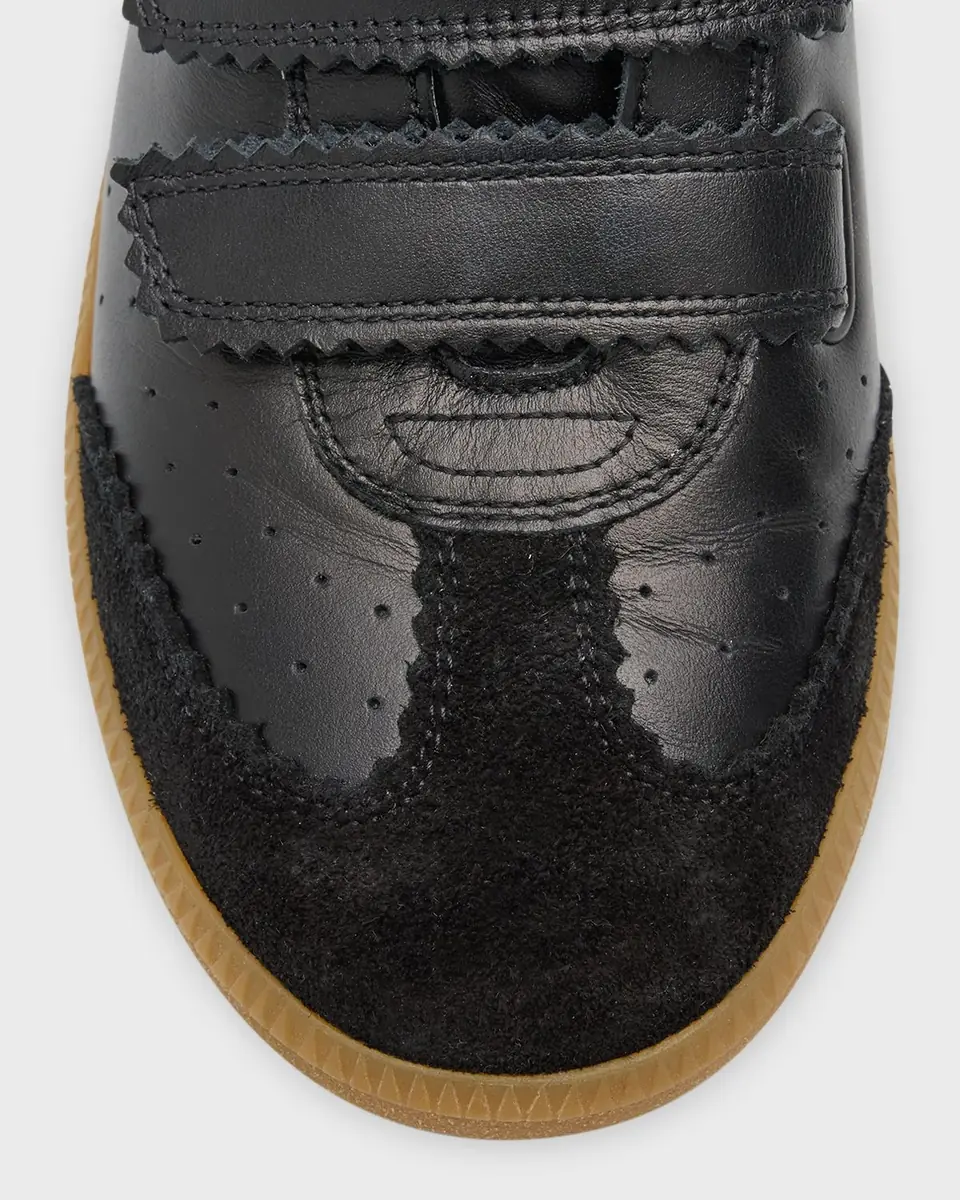 Isabel Marant Beth Perforated Leather Grip-Strap Sneakers | Thumbnail 7
