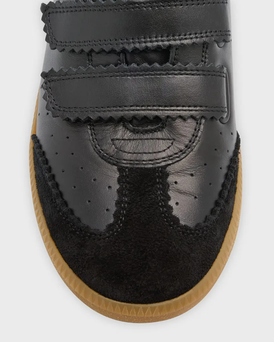 Isabel Marant Beth Perforated Leather Grip-Strap Sneakers | Thumbnail 8