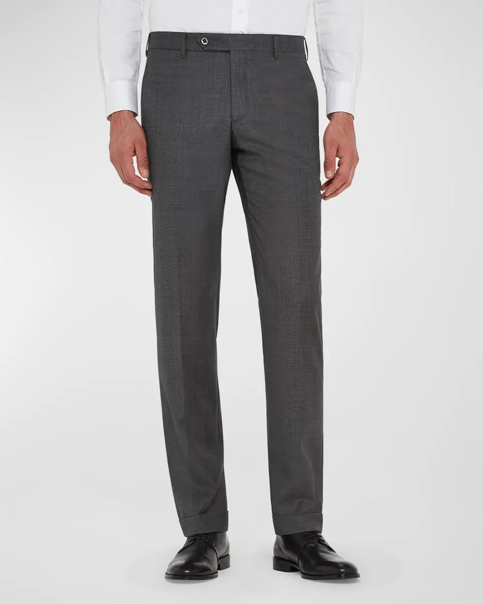 Zanella Men's Parker Classic Flat-Front Trousers | Thumbnail 15 Zanella Men's Parker Classic Flat-Front Trousers | Thumbnail 15