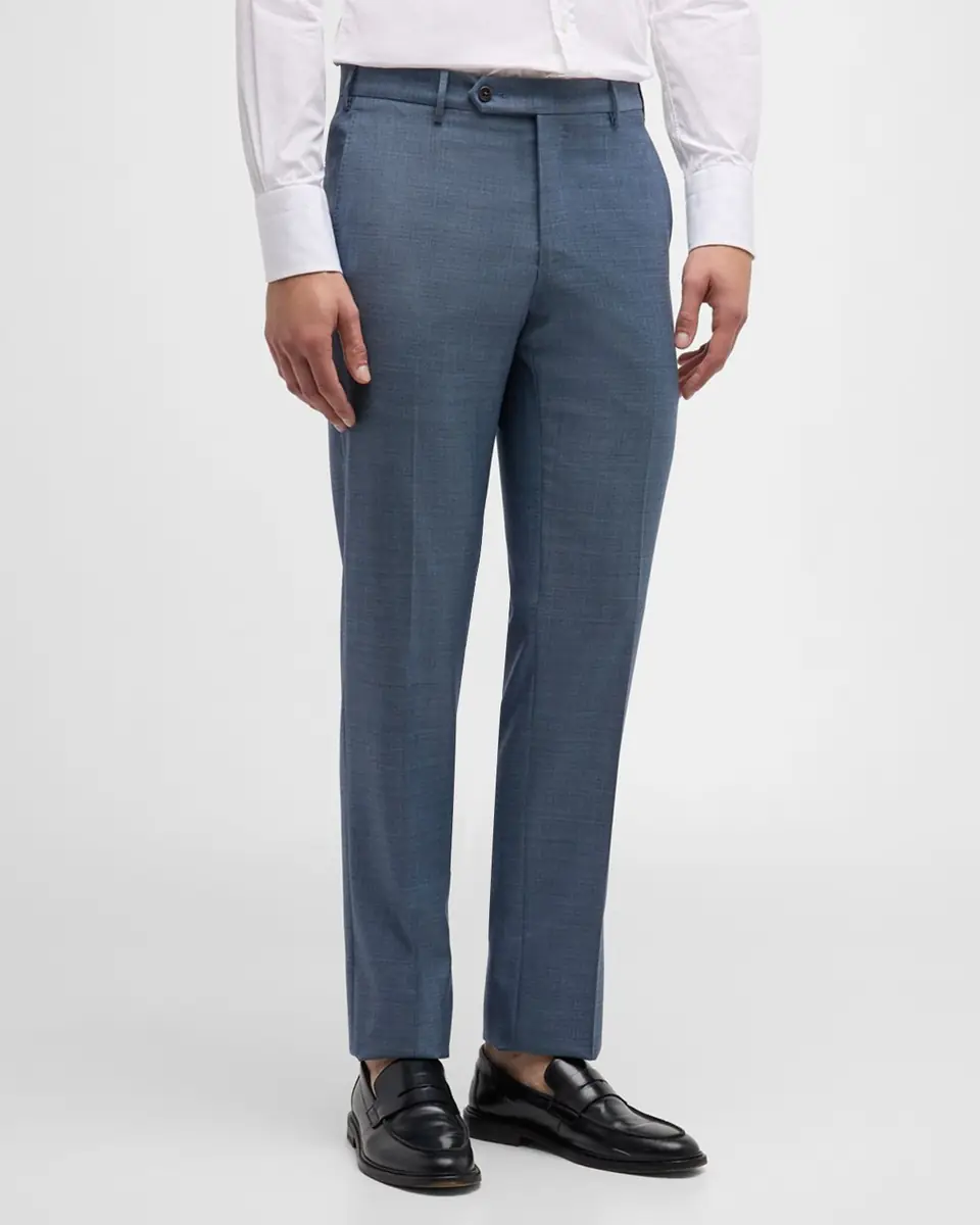 Zanella Men's Parker Classic Flat-Front Trousers | Thumbnail 3 Zanella Men's Parker Classic Flat-Front Trousers | Thumbnail 3
