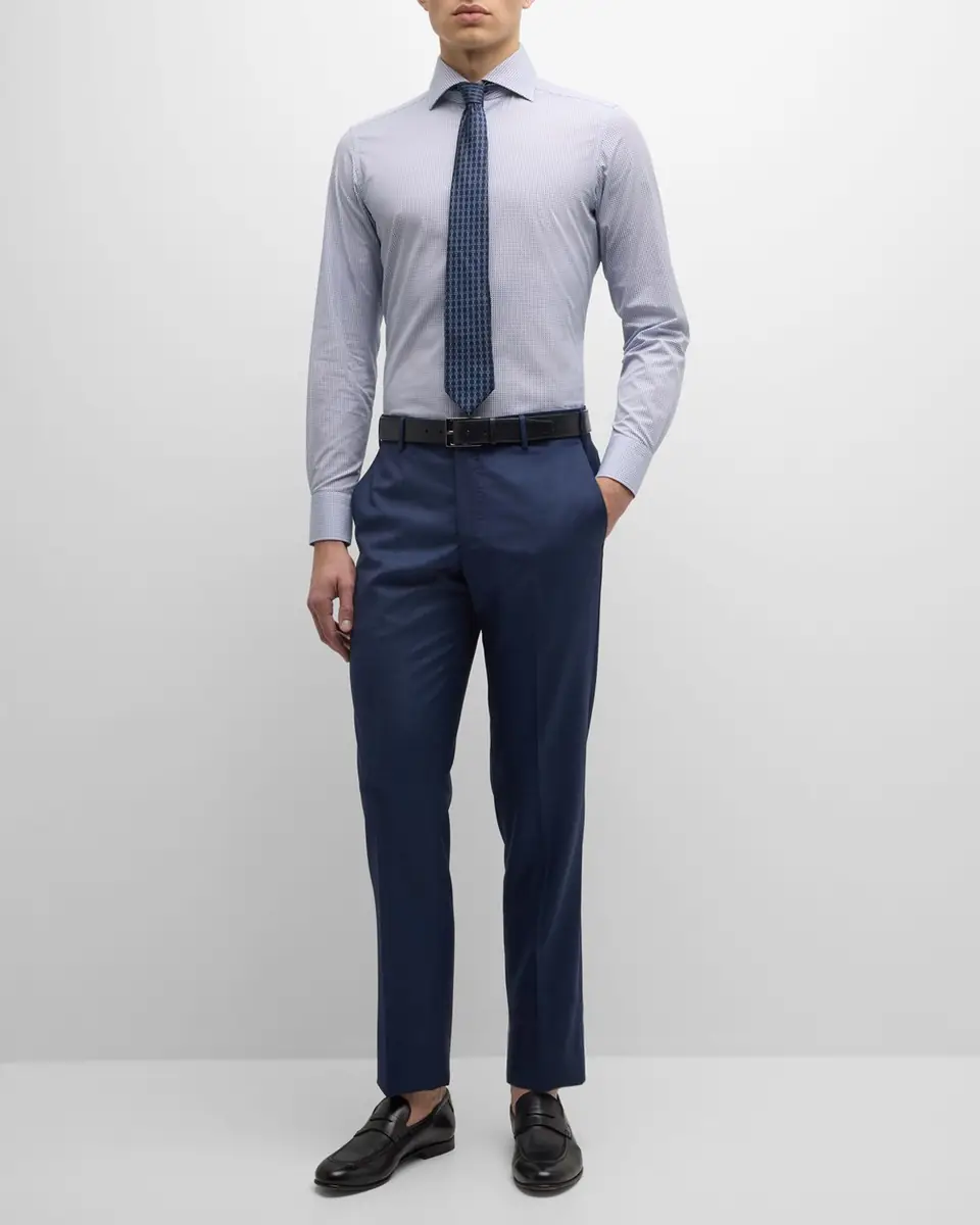 Zanella Men's Parker Classic Flat-Front Trousers | Thumbnail 7 Zanella Men's Parker Classic Flat-Front Trousers | Thumbnail 7