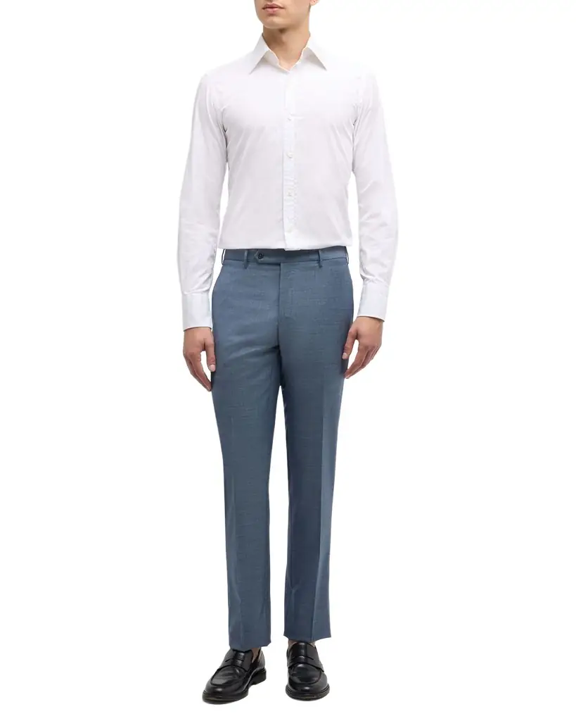 Zanella Men's Parker Classic Flat-Front Trousers | Image 1 Zanella Men's Parker Classic Flat-Front Trousers | Image 1