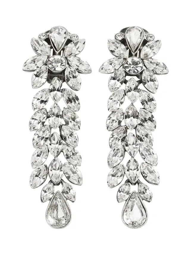 Large Crystal Drop Earrings Large Crystal Drop Earrings
