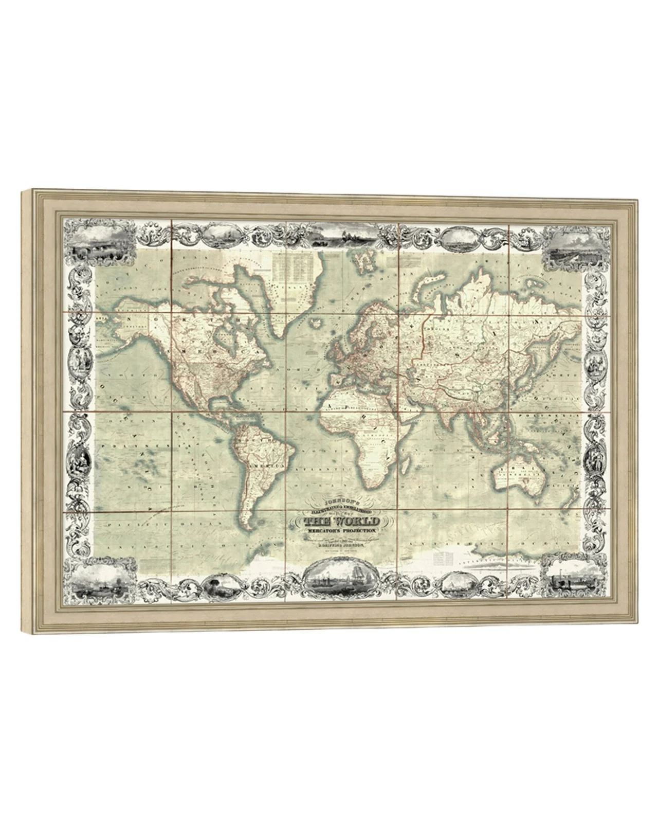 Wendover Art Group Illustrated Map of the World