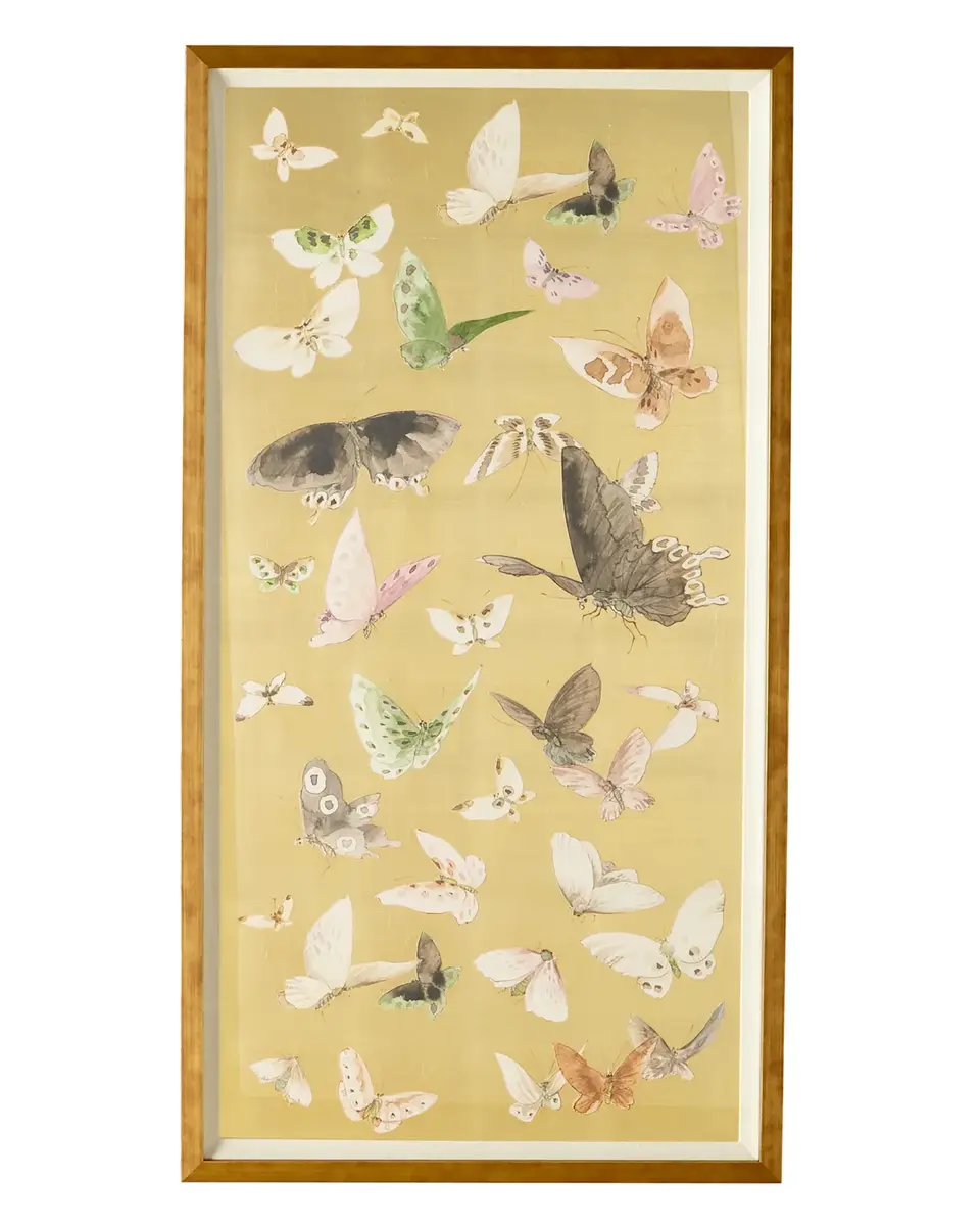 Wendover Art Group "Gilded Butterfly Flight II" Giclee Art