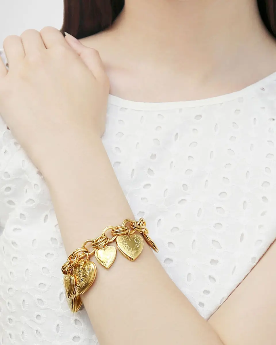 Ben-Amun All Heart-Locket Bracelet | Thumbnail 3