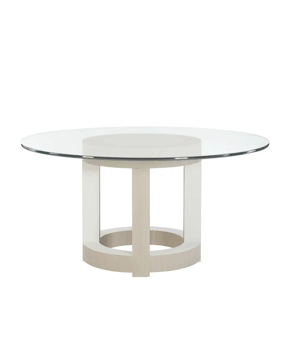 Bernhardt Axiom Round Glass-Top Dining Table, 60" | Thumbnail 3 Bernhardt Axiom Round Glass-Top Dining Table, 60" | Thumbnail 3