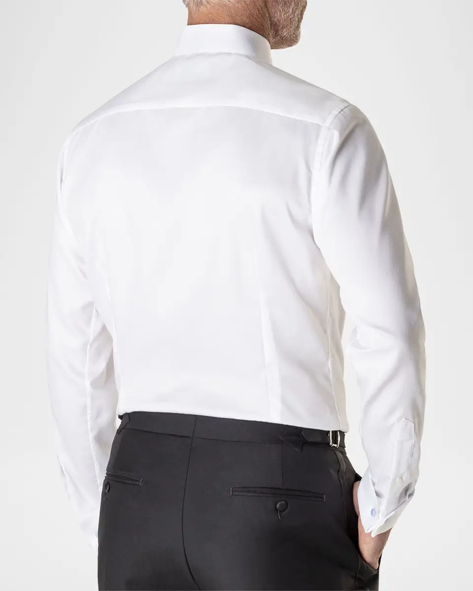 Eton Men's Contemporary Fit Diamond-Weave Dress Shirt | Thumbnail 3 Eton Men's Contemporary Fit Diamond-Weave Dress Shirt | Thumbnail 3