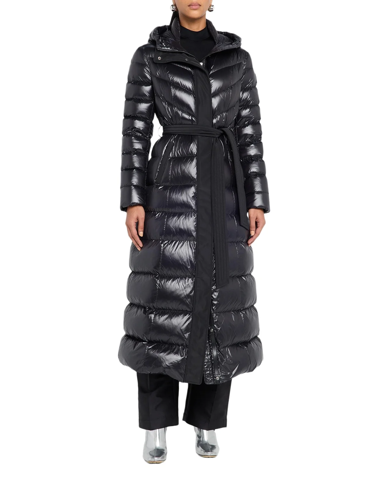 Calina Zip-Front A-Line Down Coat