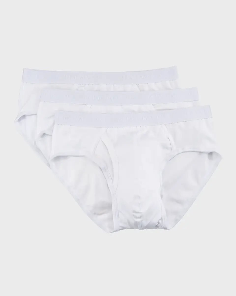 Neiman Marcus Men's 3-Pack Tagless Cotton Stretch Briefs | Thumbnail 2 Neiman Marcus Men's 3-Pack Tagless Cotton Stretch Briefs | Thumbnail 2