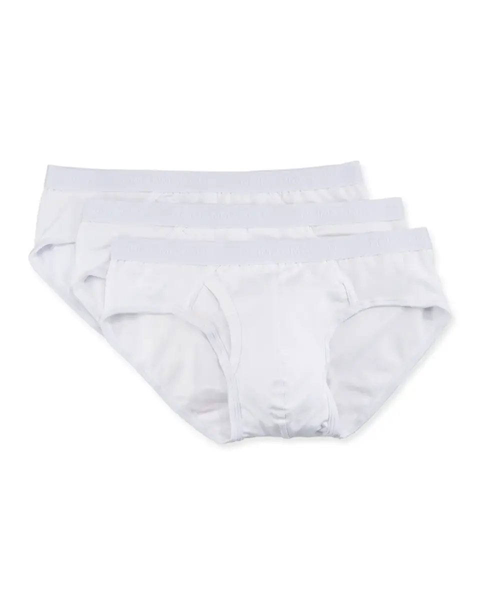 Neiman Marcus Men's 3-Pack Tagless Cotton Stretch Briefs | Thumbnail 4 Neiman Marcus Men's 3-Pack Tagless Cotton Stretch Briefs | Thumbnail 4