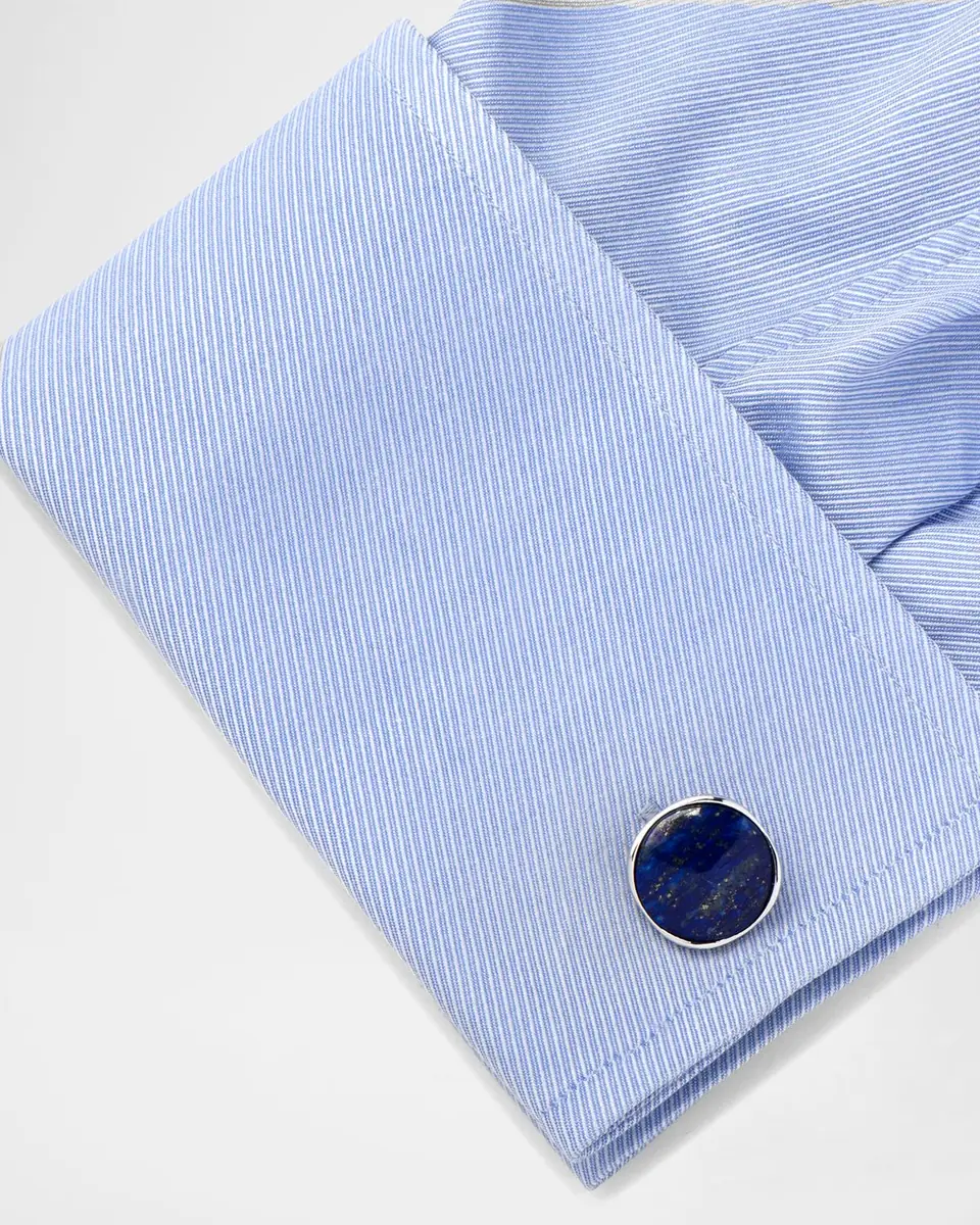 Cufflinks, Inc. Lapis Sterling Silver Cuff Links | Thumbnail 3