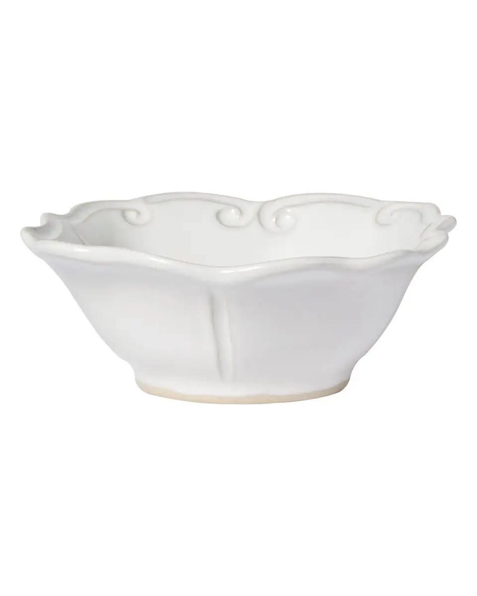 Vietri Incanto Stone Baroque Cereal Bowl, White | Thumbnail 2