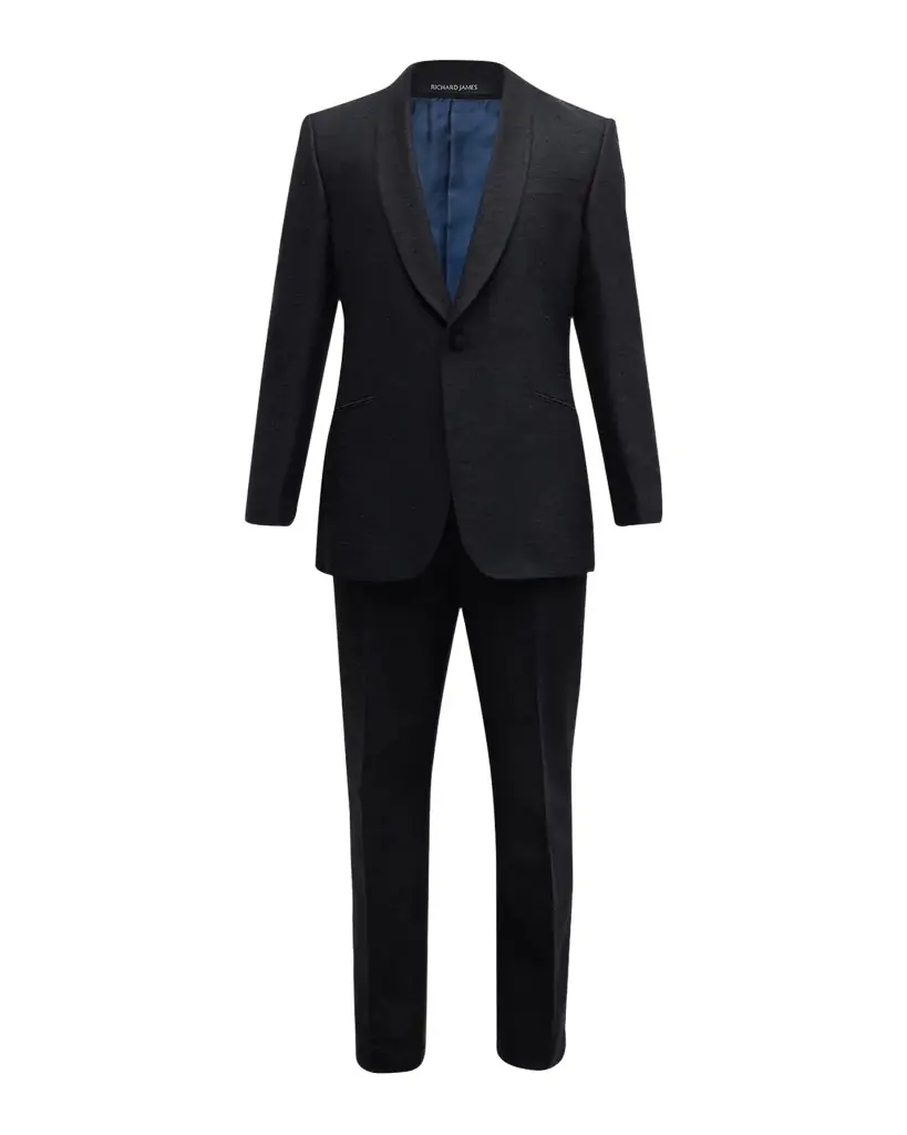 Richard James Men's Shawl-Collar Shantung Silk Tuxedo