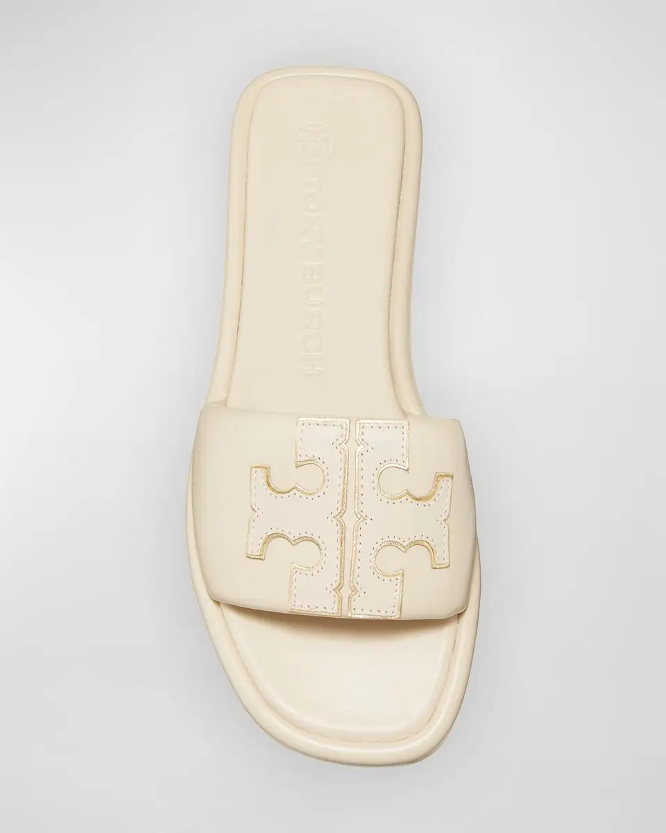 Tory Burch Double T Leather Medallion Slide Sandals | Thumbnail 11 Tory Burch Double T Leather Medallion Slide Sandals | Thumbnail 11