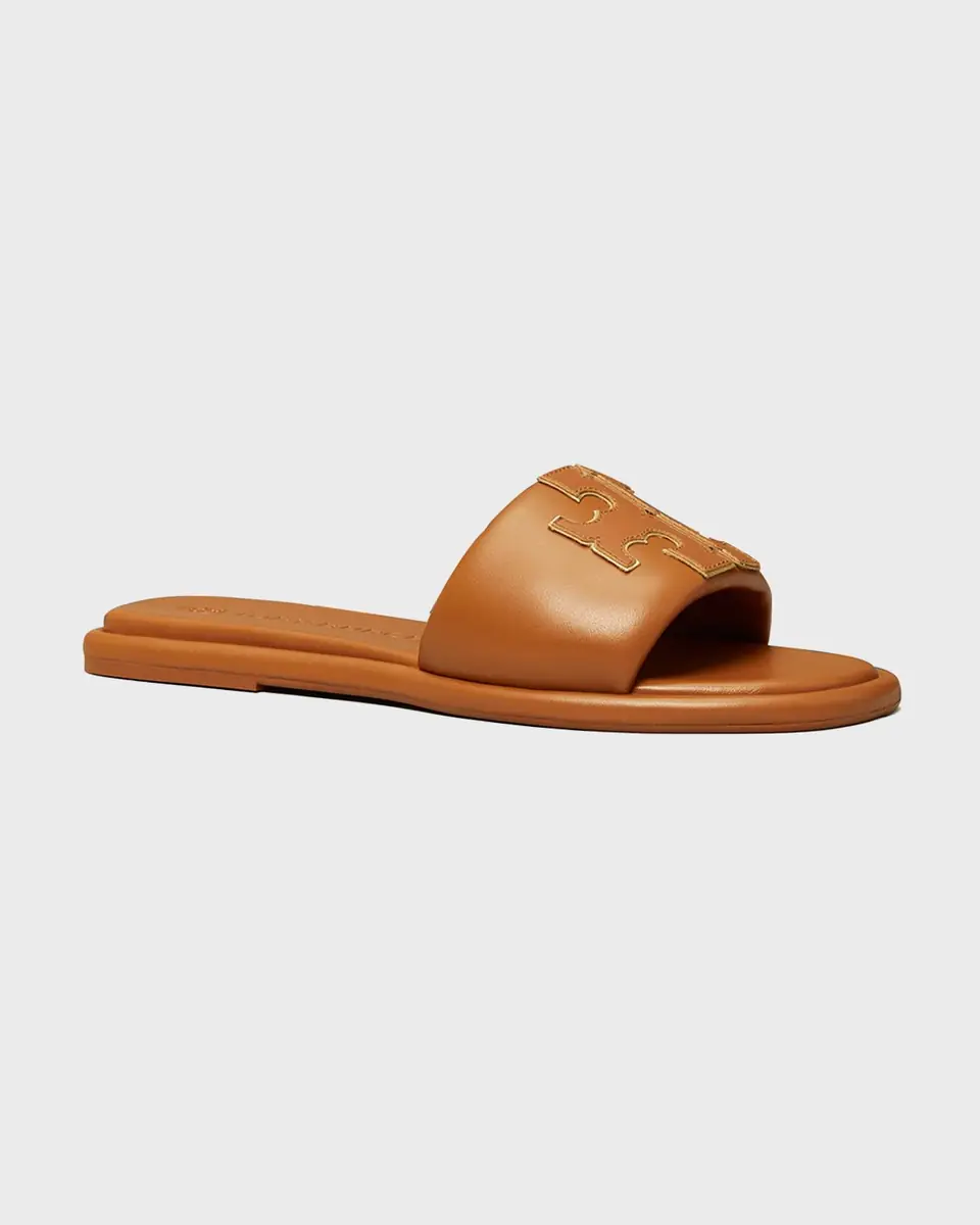 Tory Burch Double T Leather Medallion Slide Sandals | Thumbnail 12 Tory Burch Double T Leather Medallion Slide Sandals | Thumbnail 12