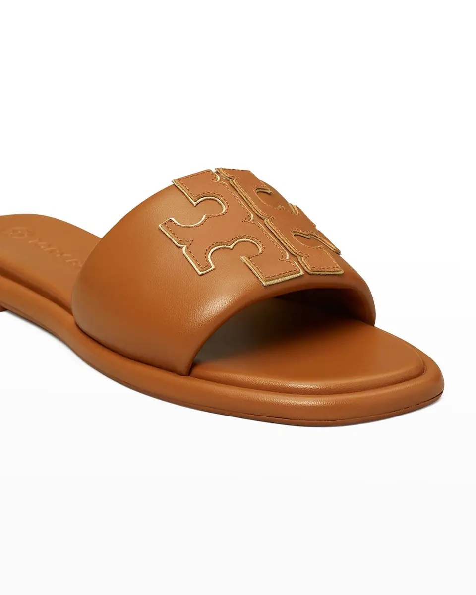 Tory Burch Double T Leather Medallion Slide Sandals | Thumbnail 14 Tory Burch Double T Leather Medallion Slide Sandals | Thumbnail 14