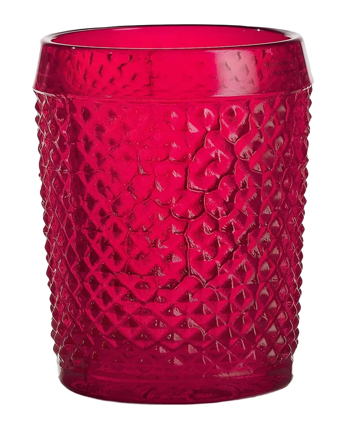 Vista Alegre Bicos Red Lowball Glass
