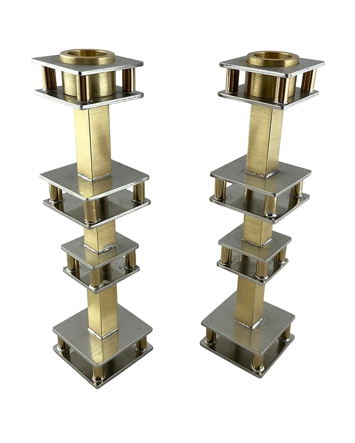 Joy Stember Metal Arts Studio Sylvia Candle Holders by Joy Stember