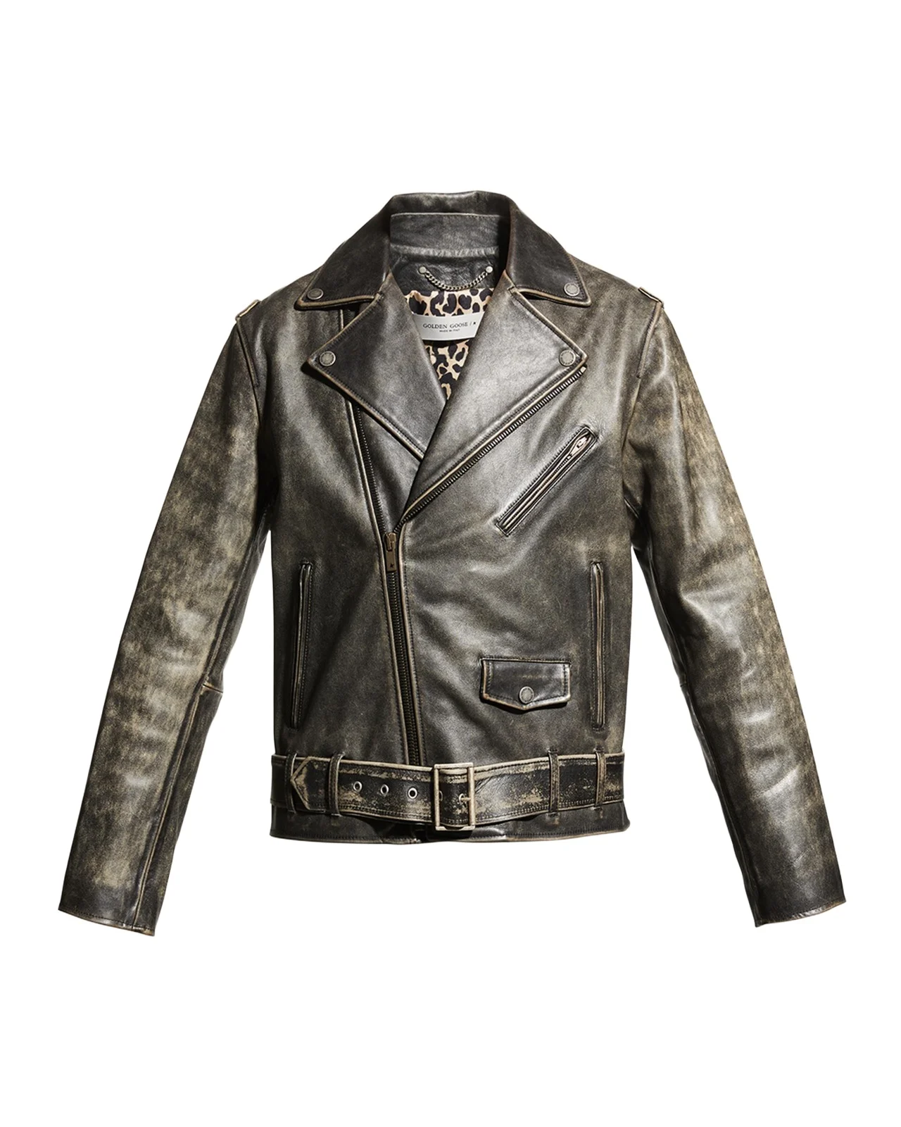Men's Moto Distressed Leather Jacket Men's Moto Distressed Leather Jacket