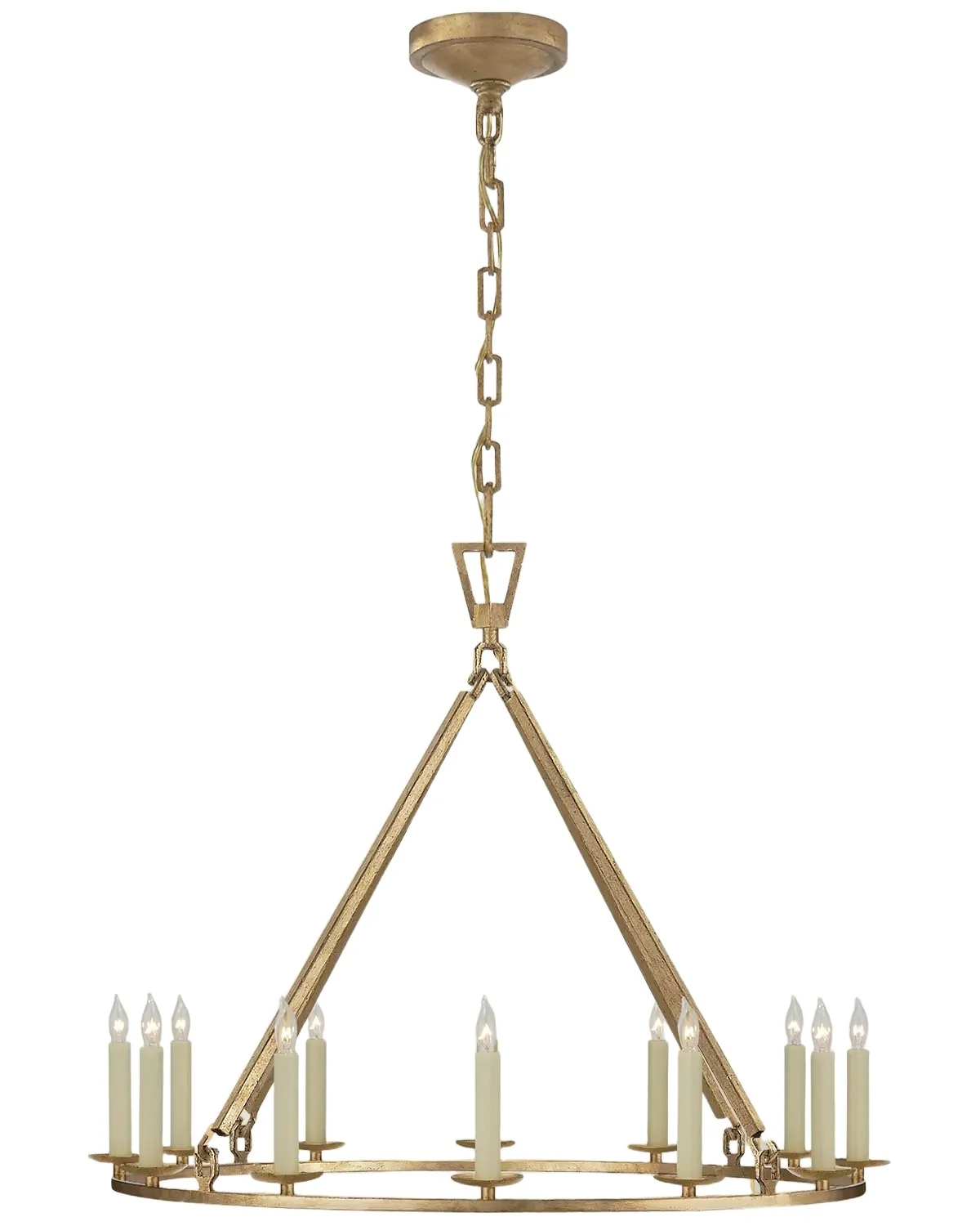 Visual Comfort Signature Darlana Medium Single Ring Chandelier By Chapman & Myers