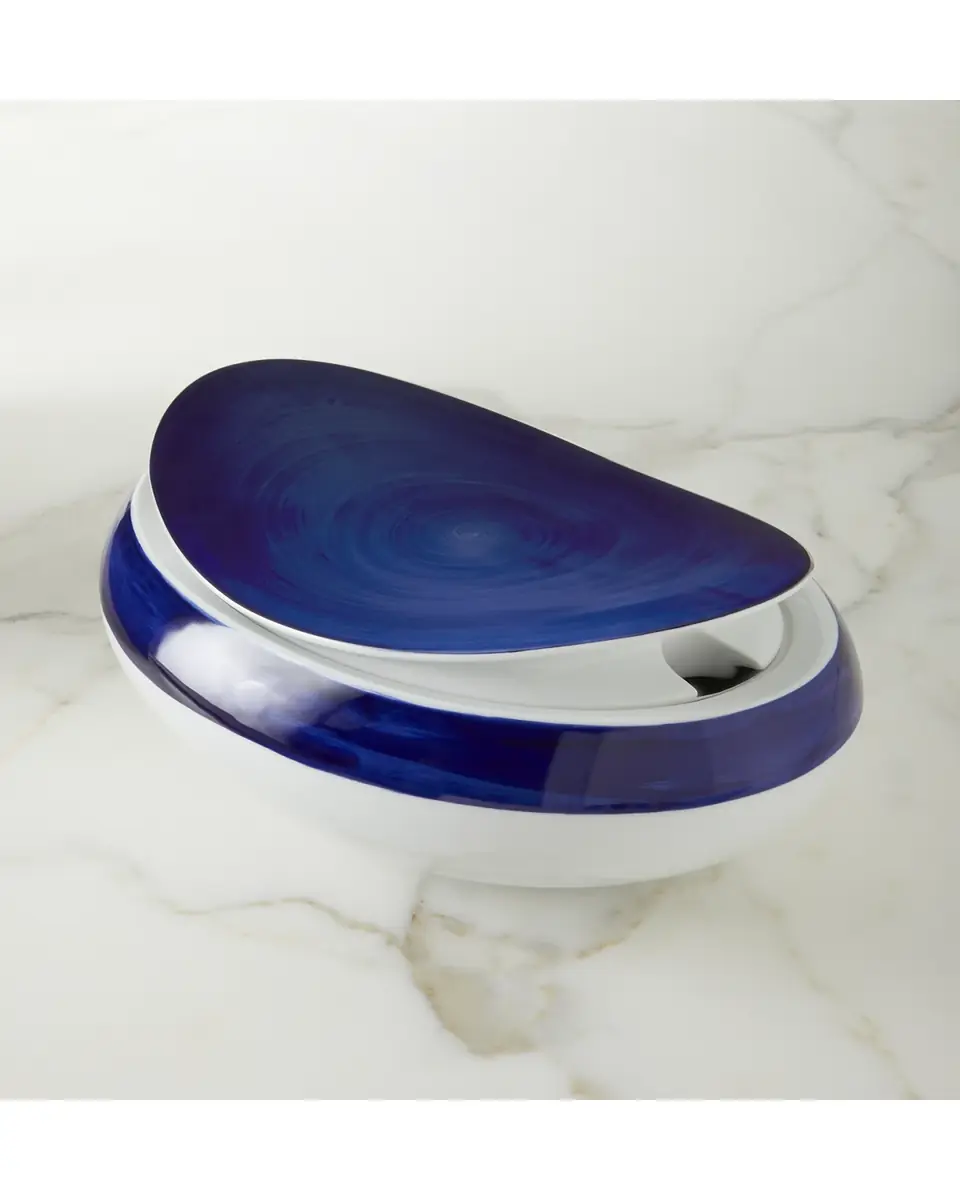 Neiman Marcus Brushstroke Cobalt Tureen | Thumbnail 2