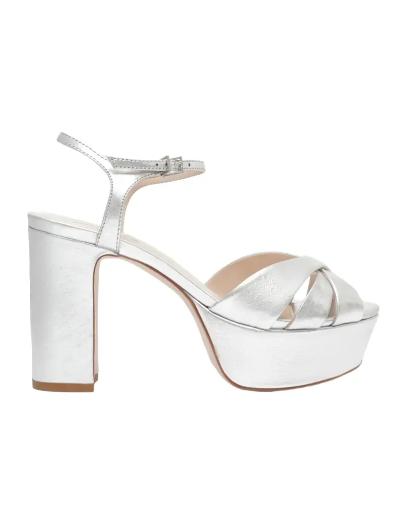Schutz Keefa Metallic Leather Platform Sandals | Image 1 Schutz Keefa Metallic Leather Platform Sandals | Image 1