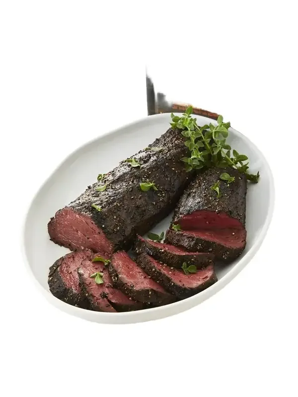 Mesquite Smoked Peppered Beef Tenderloin