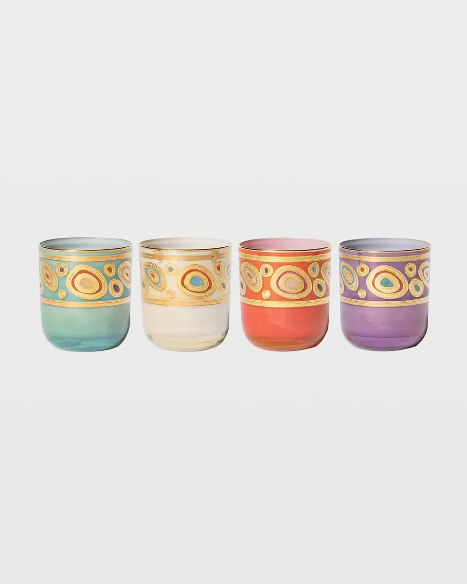 Vietri Regalia Assorted Double Old-Fashioned Glasses, Set of 4 | Thumbnail 3 Vietri Regalia Assorted Double Old-Fashioned Glasses, Set of 4 | Thumbnail 3