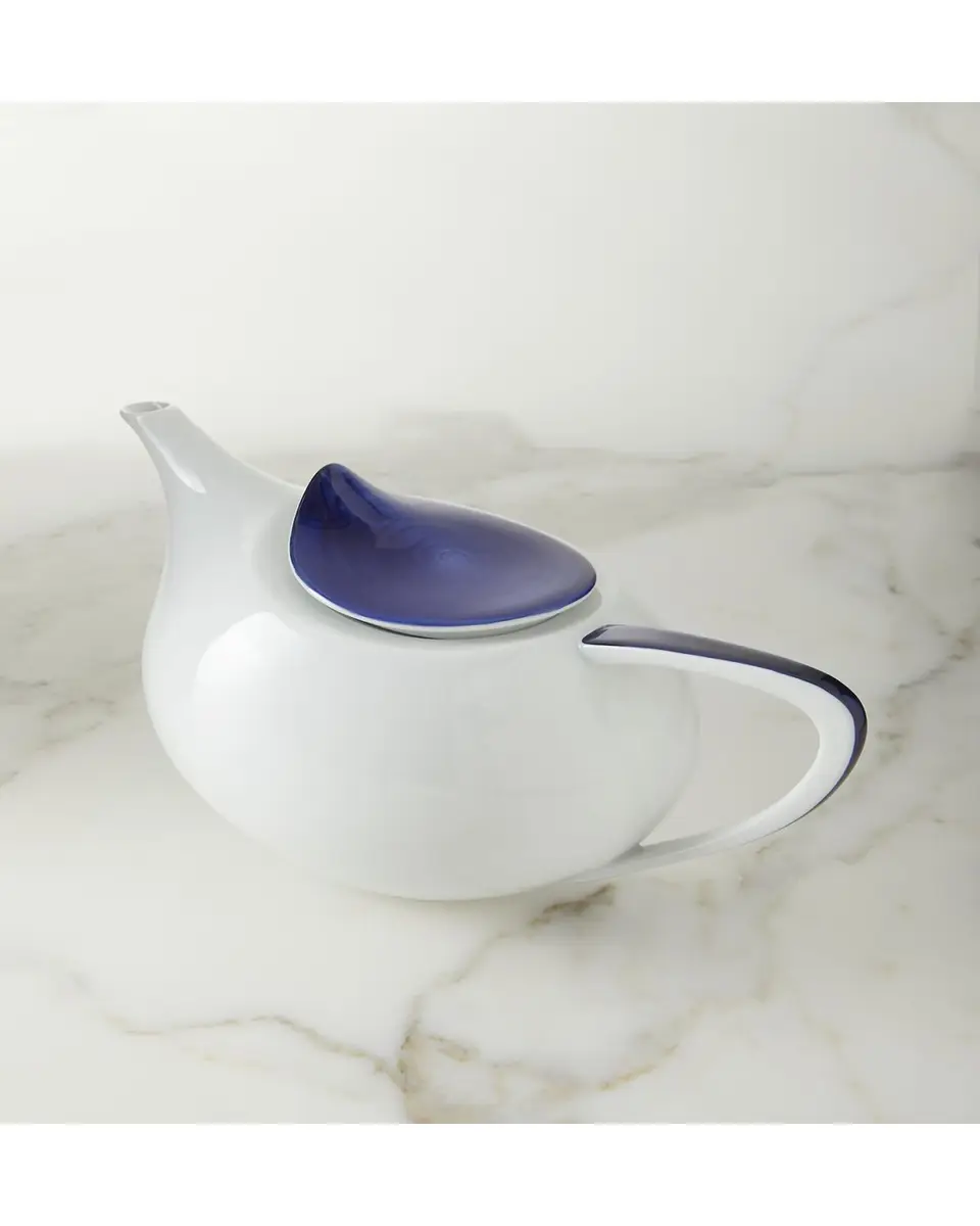Neiman Marcus Brushstroke Cobalt Teapot | Thumbnail 3