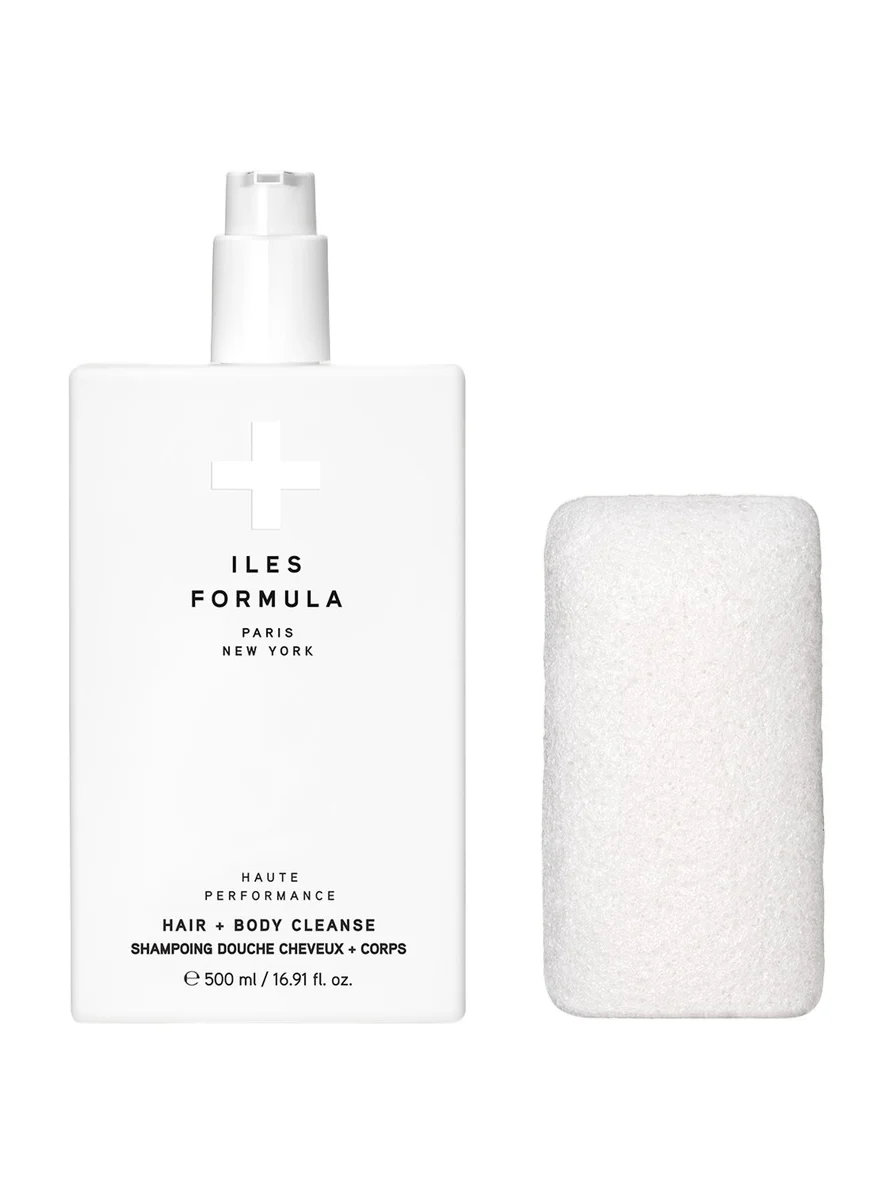 Iles Formula Hair + Body Cleanse with Body Sponge