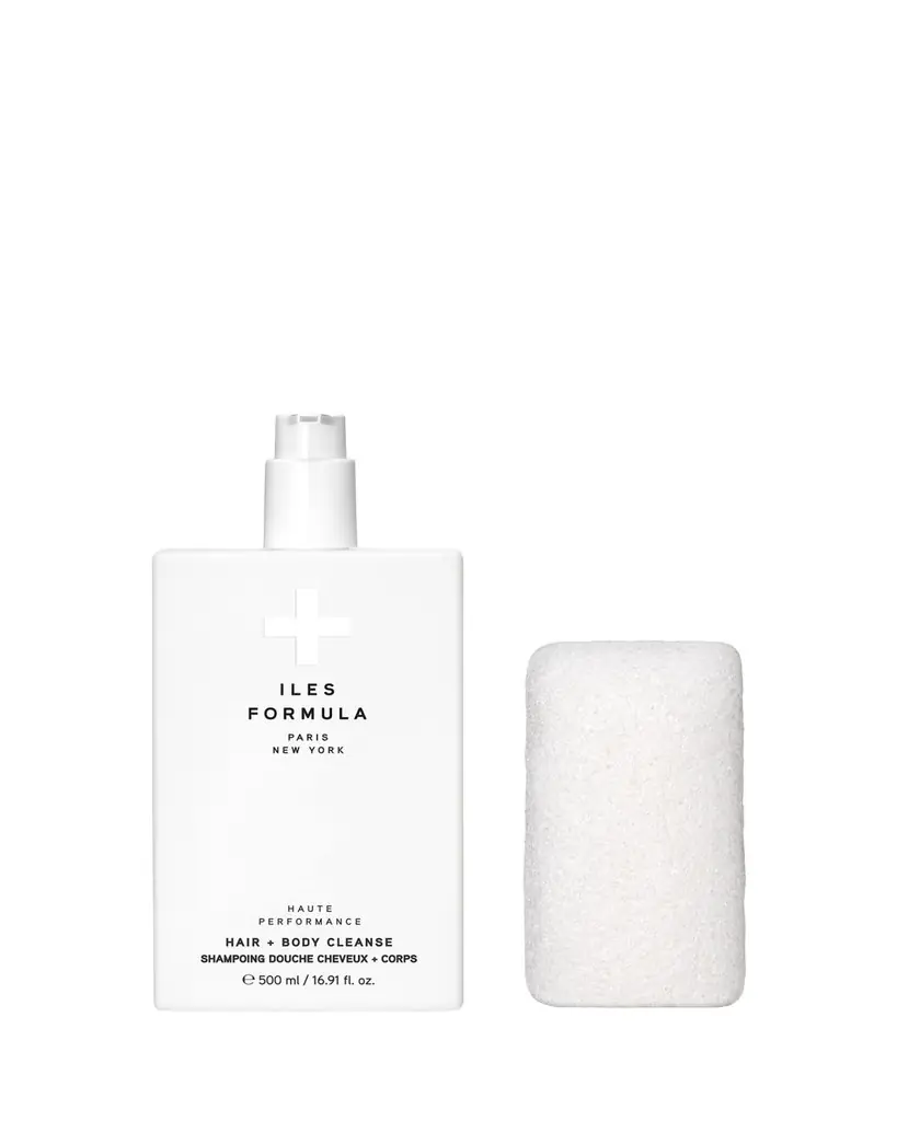Iles Formula Hair + Body Cleanse with Body Sponge