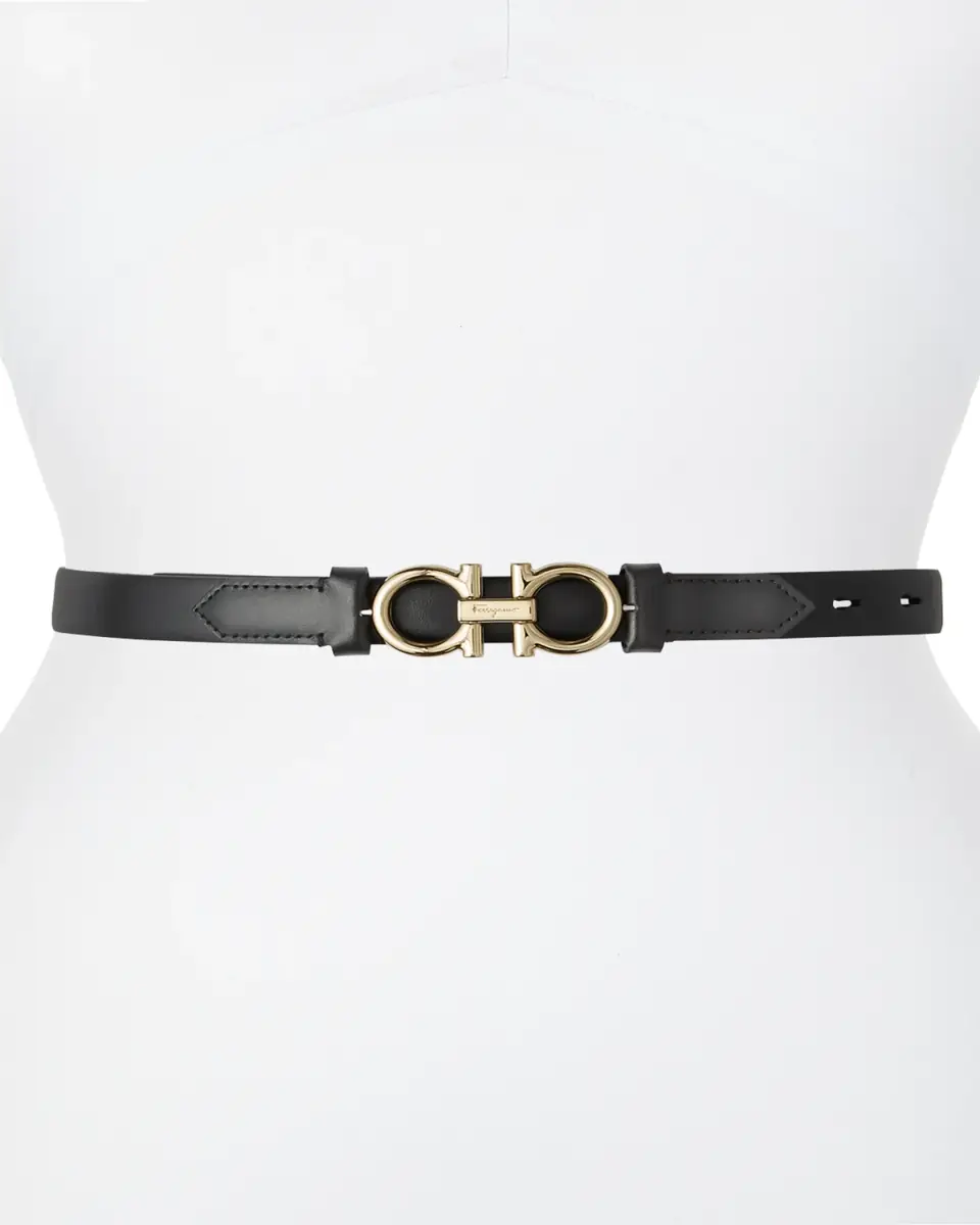 Ferragamo Gancini-Buckle Leather Rolo Belt | Thumbnail 3