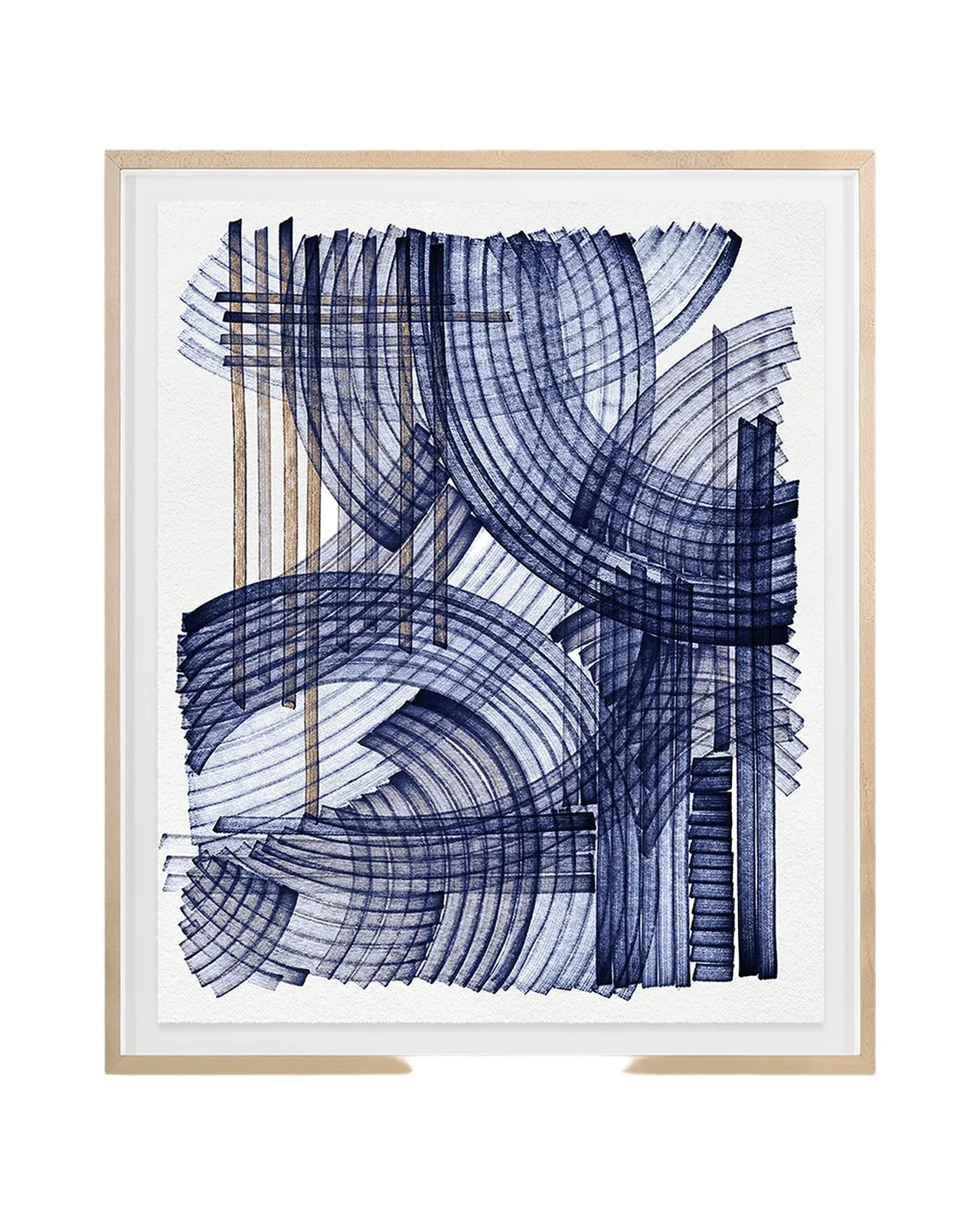 Grand Image Home "Blue Weave 2" Digital Art Print by Victoria Neiman