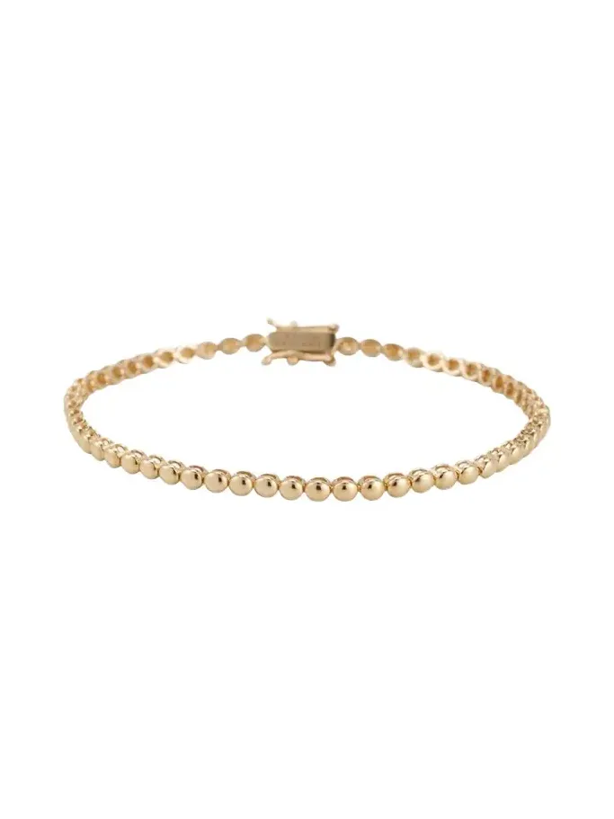 18k Mini Bezel Tennis Bracelet