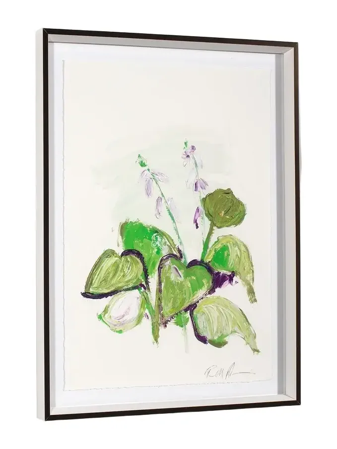 RFA Fine Art "White Glove Series - Hosta" Print Art by Robert Robinson