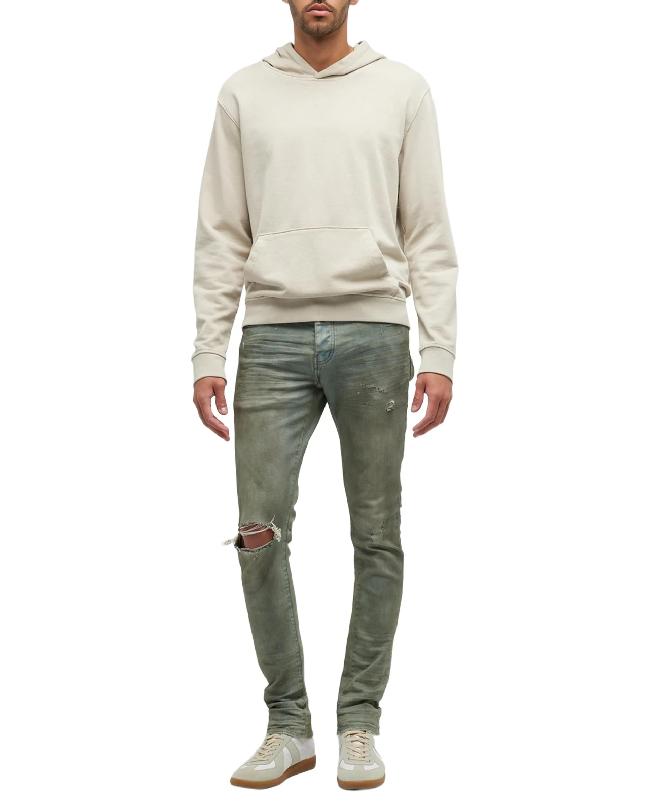 Men's P001 Light Dirty Wax Skinny Jeans Men's P001 Light Dirty Wax Skinny Jeans