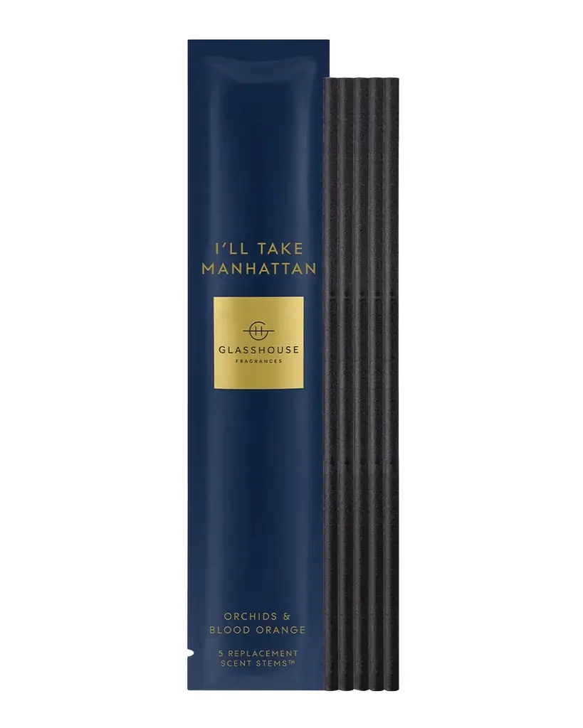 Glasshouse Fragrances I 'll Take Manhattan - 5 Replacement Scent Stems | Image 1 Glasshouse Fragrances I 'll Take Manhattan - 5 Replacement Scent Stems | Image 1