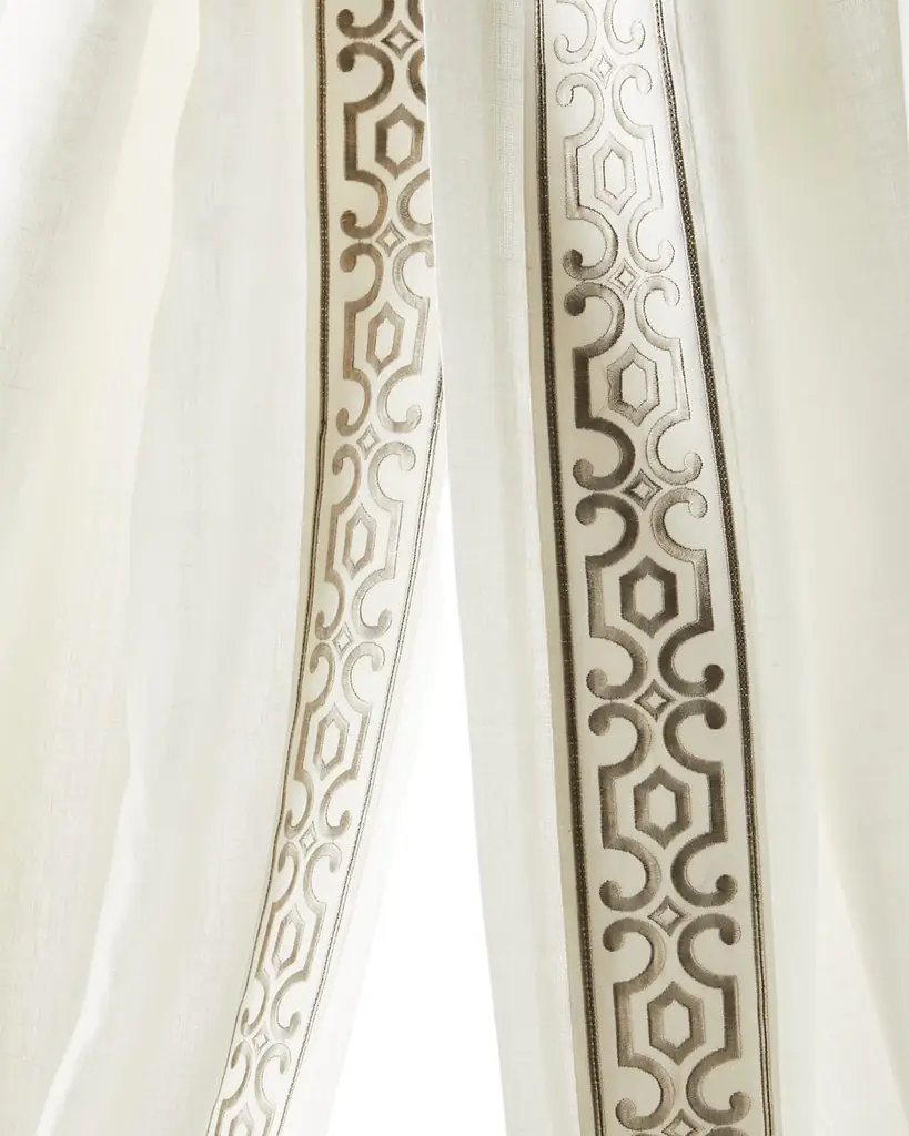 Home Silks Two Andes Natural Curtains, 96"L | Image 1 Home Silks Two Andes Natural Curtains, 96"L | Image 1