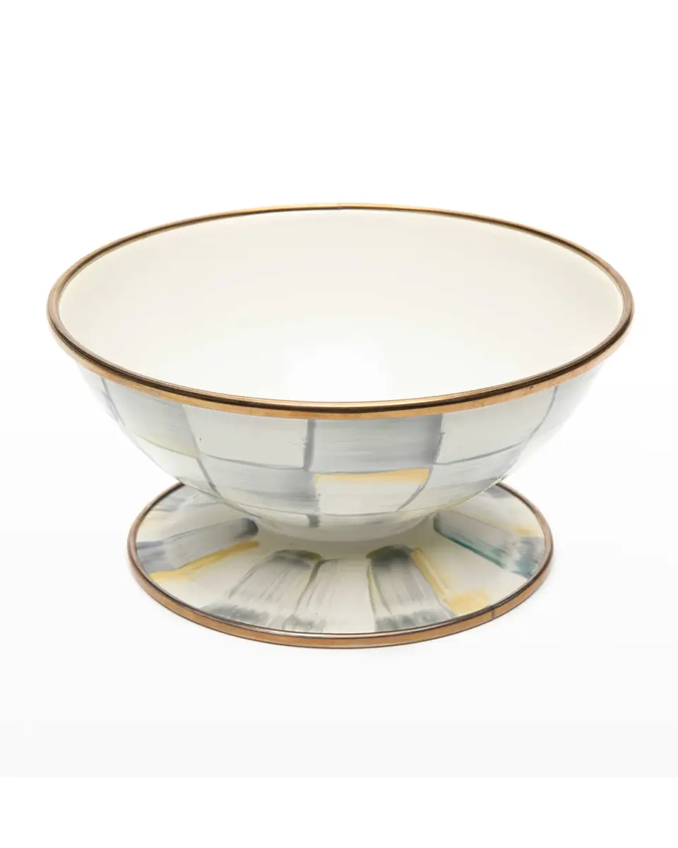 MacKenzie-Childs Sterling Check Enamel Ice Cream Dish | Thumbnail 2 MacKenzie-Childs Sterling Check Enamel Ice Cream Dish | Thumbnail 2